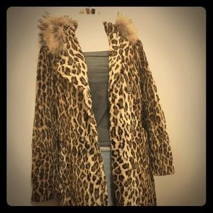 Vintage Neiman Marcus leopard jacket Large